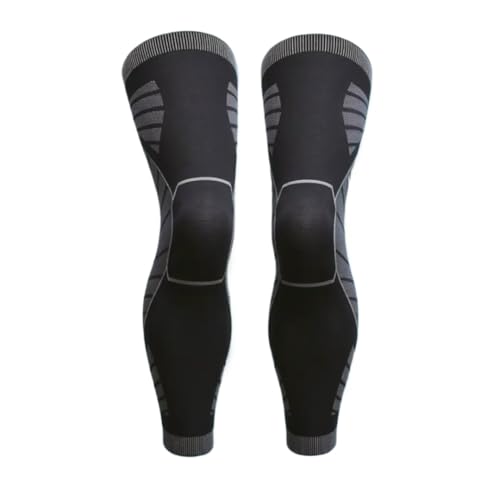 Azarton Sameoshop Sameoo Kompressionsbandage für Knie und Beine – Elastische Bandage zur Schmerzlinderung, Verbesserung der Durchblutung und Unterstützung bei Verletzungen (Schwarz 1 Paar,M) von Azarton
