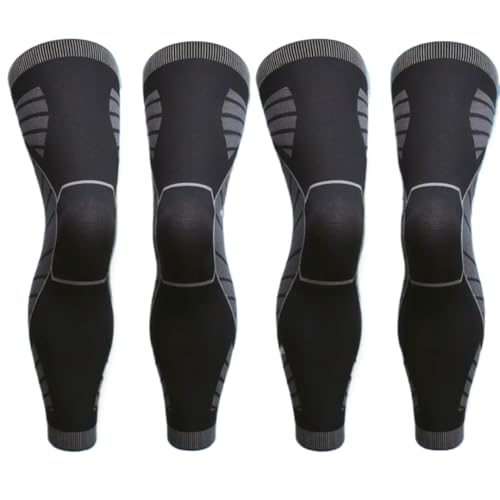 Azarton Sameoshop Sameoo Kompressionsbandage für Knie und Beine – Elastische Bandage zur Schmerzlinderung, Verbesserung der Durchblutung und Unterstützung bei Verletzungen (Schwarz 2 Paar,S) von Azarton