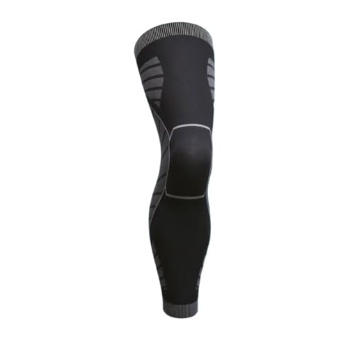 Azarton Sameoshop Sameoo Kompressionsbandage für Knie und Beine – Elastische Bandage zur Schmerzlinderung, Verbesserung der Durchblutung und Unterstützung bei Verletzungen (Schwarz Einzel,XL) von Azarton