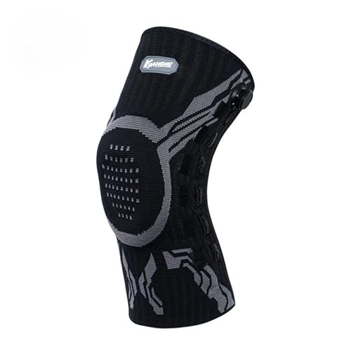 Azarton VILAOo KnieStark Kniebandage – Kompressionsbandage für Sport, Fitness & Alltag – Gelenkstütze zur Stabilisierung & Schmerzlinderung – Atmungsaktiv & rutschfest (Schwarz – RechterFuß,XL) von Azarton