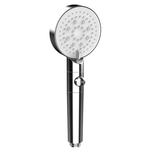 Azarton ecobrause Premium Duschkopf mit 3 Funktionen und Filter – Wassersparende Handbrause mit Massagestrahl und Regendusche für ein angenehmes Duscherlebnis (Silber) von Azarton