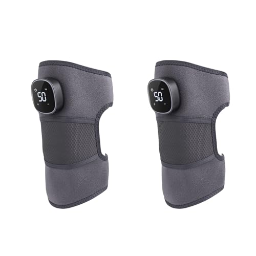 Azarton trynova KnieLieb Kniemassagegerät mit Heiz- und Vibrationsfunktion – Linderung von Knieschmerzen, verstellbare Gurte, für tägliche Anwendung (2pcs) von Azarton