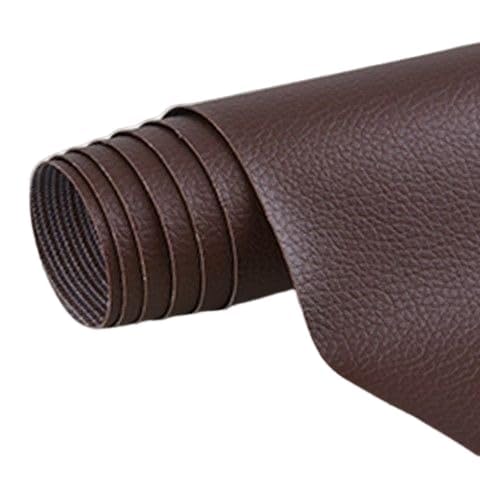 EasyfixLeder-Reparaturflicken Selbstklebendes Leder Reparaturset – PU Kunstleder Flicken – Wasserdichtes, flexibles Reparaturband für Sofa, Autositze, Möbel & Risse (Braun,50x 100cm) von Azarton