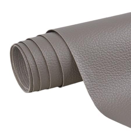 EasyfixLeder-Reparaturflicken Selbstklebendes Leder Reparaturset – PU Kunstleder Flicken – Wasserdichtes, flexibles Reparaturband für Sofa, Autositze, Möbel & Risse (Grau,100x 70cm) von Azarton