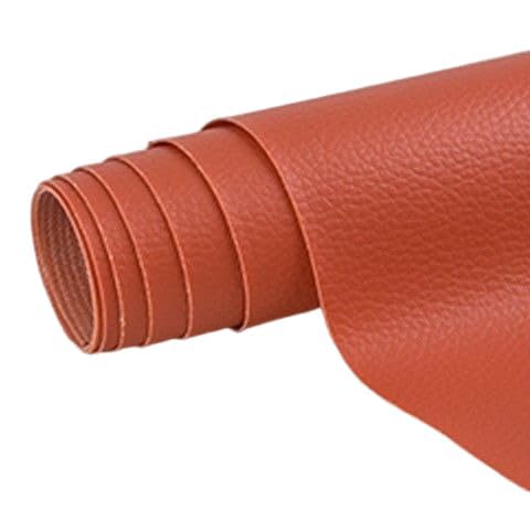 EasyfixLeder-Reparaturflicken Selbstklebendes Leder Reparaturset – PU Kunstleder Flicken – Wasserdichtes, flexibles Reparaturband für Sofa, Autositze, Möbel & Risse (Orange,50x 70cm) von Azarton