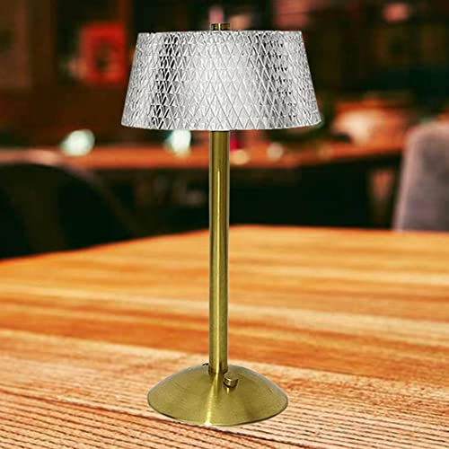 Azazaza Kristall-Tischlampe, 3 Farben, dimmbar, Nachttischlampen, LED-Diamant-Kristalllampe, USB-wiederaufladbare Touch-Lampen, kleine Tischlampe, Nachttischlampe für Schlafzimmer, Bar, Restaurant (C) von Azazaza