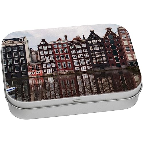 110mm x 80mm 'Amsterdam Gebäude' Blechdose/Aufbewahrungsbox (TT00043062) von Azeeda