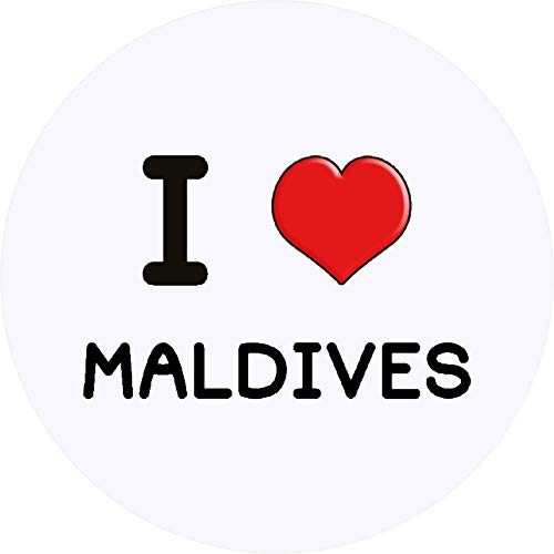 24 x 40mm 'I Love Maldives' Aufklebern/Stickers (SK00046400) von Azeeda