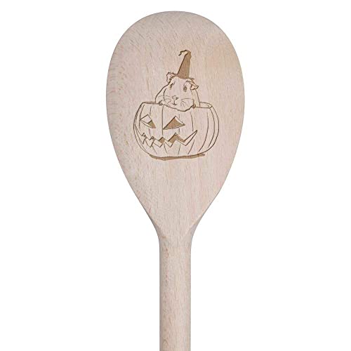 30cm 'Halloween-Meerschweinchen' Hölzerner Kochlöffel (SO00018040) von Azeeda