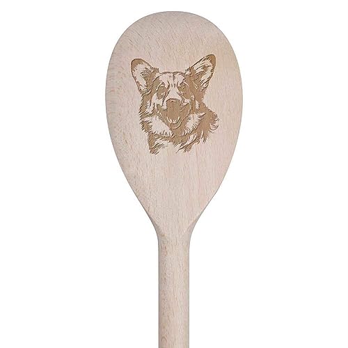 30cm 'Waliser corgi' Hölzerner Kochlöffel (SO00019510) von Azeeda