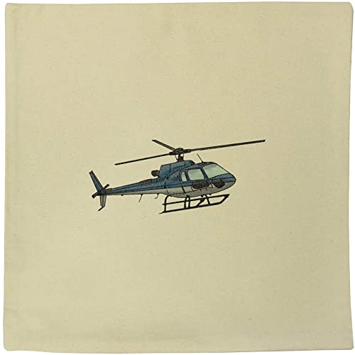 40cm 'Blauer Hubschrauber' Kissen Abdeckung (CV00028683) von Azeeda