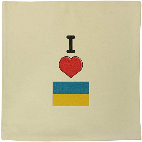 40cm 'I Love Ukraine' Kissen Abdeckung (CV00026596) von Azeeda
