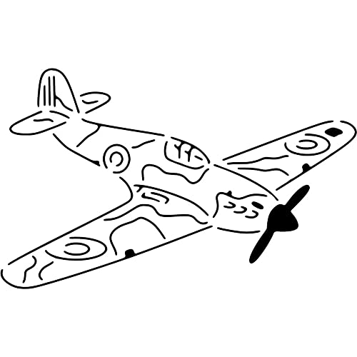 A4 'Flugzeug' Wandschablone/Vorlage (WS00041257) von Azeeda