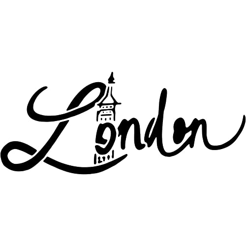 A4 'London' Wandschablone/Vorlage (WS00024687) von Azeeda