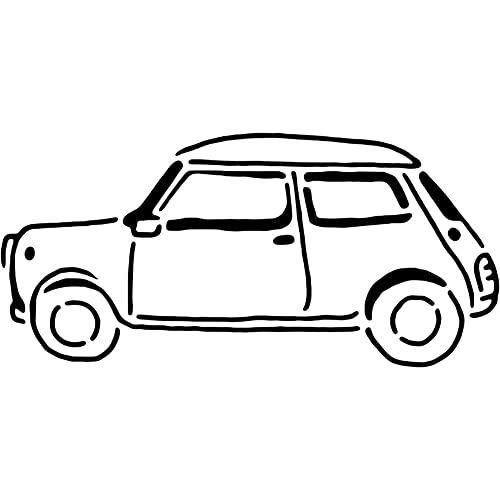 A4 'Mini Auto' Wandschablone/Vorlage (WS00027739) von Azeeda
