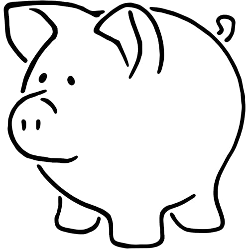 A4 'Schwein' Wandschablone/Vorlage (WS00019027) von Azeeda