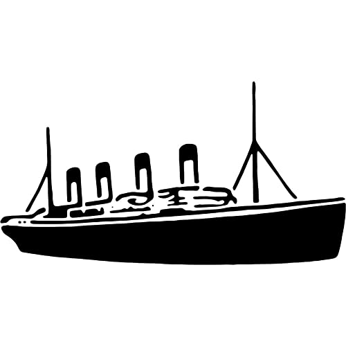 A4 'Titanic' Wandschablone/Vorlage (WS00029839) von Azeeda
