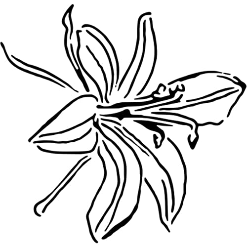 A5 'Orchidee' Wandschablone/Vorlage (WS00014735) von Azeeda