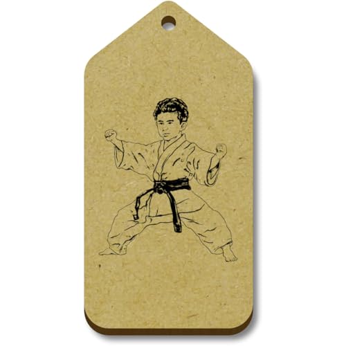 Azeeda 10 x 'Beeindruckende seitliche Pferdehaltung für Kinder' 66mm x 34mm Hölzerne Tags (TG00128142) von Azeeda