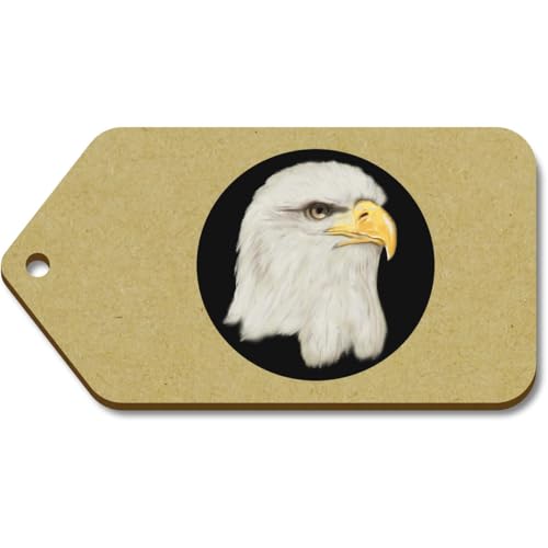 Azeeda 10 x Groß 'Amerikanischer Adler' Hölzerne Tags (TG00128147) von Azeeda