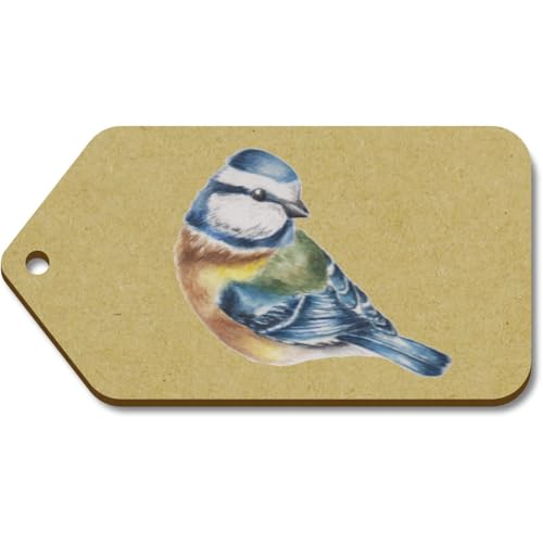 Azeeda 10 x Groß 'Blaumeise' Hölzerne Tags (TG00129918) von Azeeda