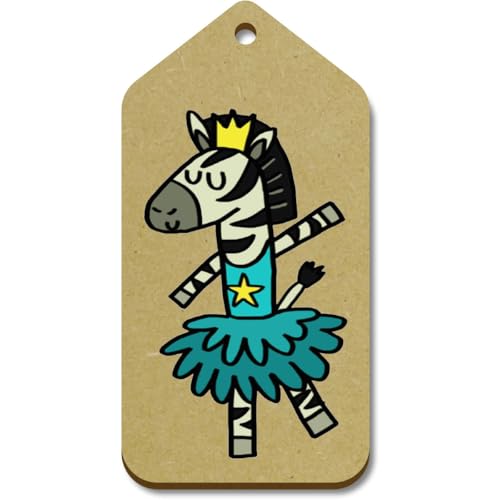 Azeeda 10 x Groß 'Kleines Zebra' Hölzerne Tags (TG00124052) von Azeeda