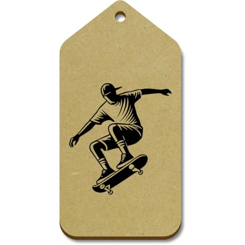 Azeeda 10 x Groß 'Skateboard-Champion' Hölzerne Tags (TG00129778) von Azeeda