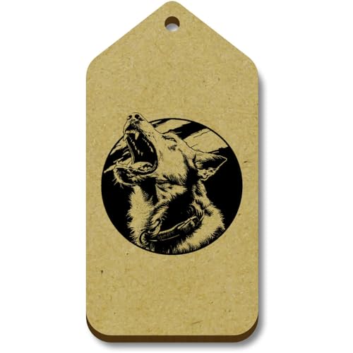 Azeeda 10 x 'Hundebellen ' 66mm x 34mm Hölzerne Tags (TG00128726) von Azeeda