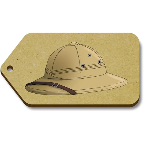 Azeeda 10 x 'Safari-Hut' 66mm x 34mm Hölzerne Tags (TG00127816) von Azeeda