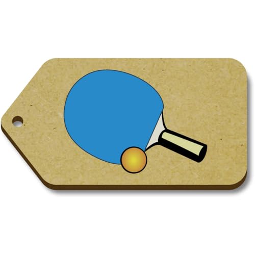 Azeeda 10 x 'Tischtennisschläger' 66mm x 34mm Hölzerne Tags (TG00128308) von Azeeda