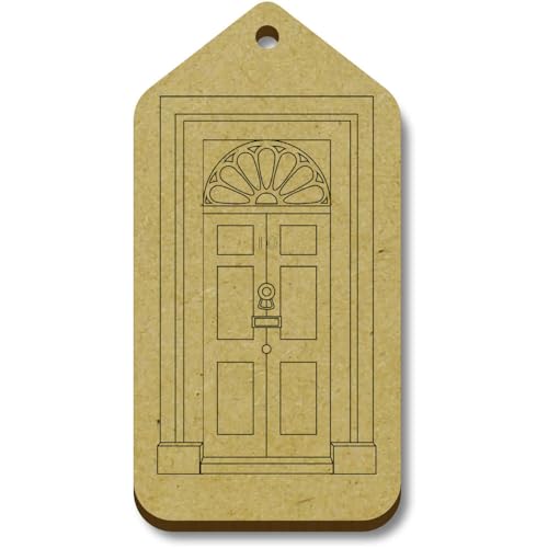Azeeda 10 x 'Tür Nr. 10 Downing Street' 66mm x 34mm Hölzerne Tags (TG00128302) von Azeeda