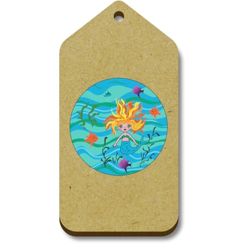 Azeeda 10 x 'Unter dem Meer' 66mm x 34mm Hölzerne Tags (TG00128150) von Azeeda