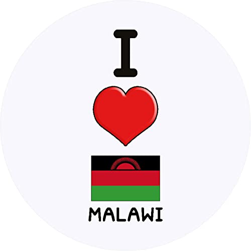 Azeeda 24 x 40mm 'I Love Malawi' Aufklebern/Stickers (SK00051336) von Azeeda