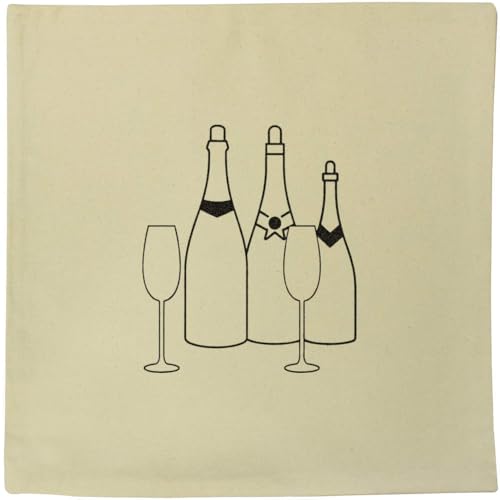 Azeeda 40cm 'Champagner & Gläser' Kissen Abdeckung (CV00039138) von Azeeda