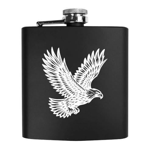 Azeeda 6oz (170ml) 'Adler fliegen' Taschenflasche (HP00032329) von Azeeda