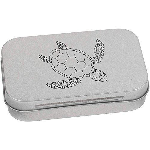 Azeeda 95mm x 60mm 'Schöne Schildkröte' Blechdose/Aufbewahrungsbox (TT00062399) von Azeeda