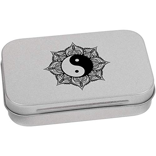 Azeeda 95mm x 60mm 'Yin Yang Mandala' Blechdose/Aufbewahrungsbox (TT00111303) von Azeeda