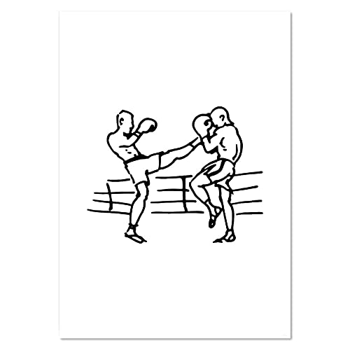 Azeeda A2 'Kickboxen' Poster/Kunstdruck (PP00226519) von Azeeda