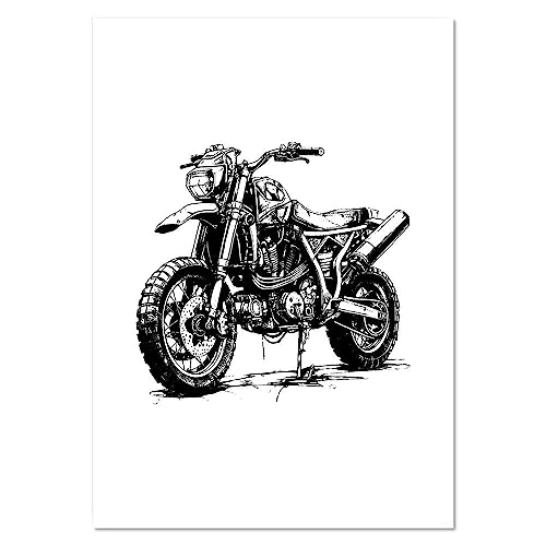 Azeeda A2 'Motorrad' Poster/Kunstdruck (PP00243246) von Azeeda