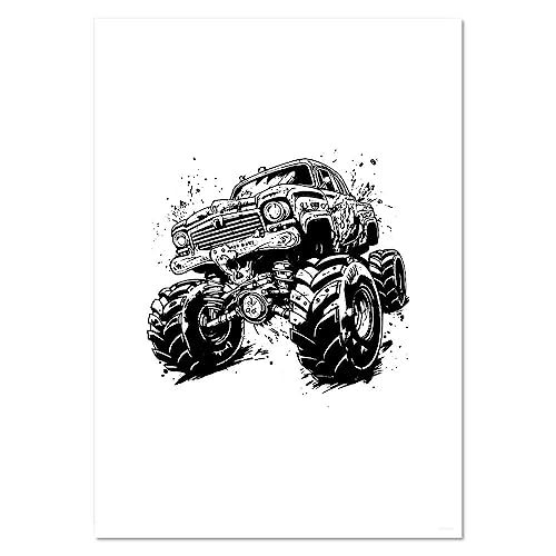 Azeeda A4 'Monster Truck' Poster/Kunstdruck (PP00241319) von Azeeda