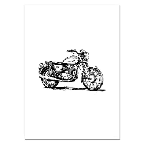 Azeeda A4 'Motorrad' Poster/Kunstdruck (PP00243250) von Azeeda