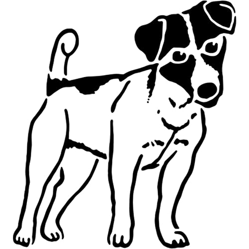 Azeeda A5 'Jack Russell Hund' Wandschablone/Vorlage (WS00027328) von Azeeda