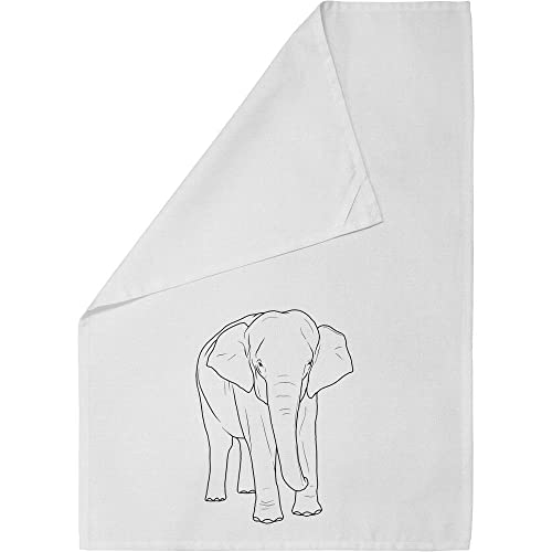 Azeeda 'Asiatischer Elefant' Geschirrhandtuch (TW00024914) von Azeeda