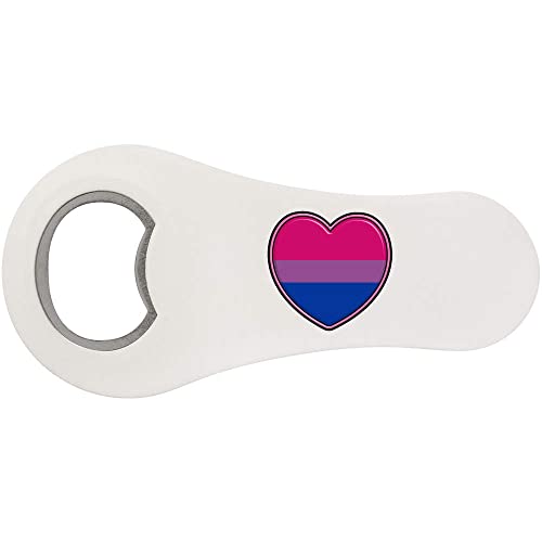 Azeeda 'Bisexuelles Stolz-Flaggen-Herz' Magnetischer Flaschenöffner (BO00072547) von Azeeda