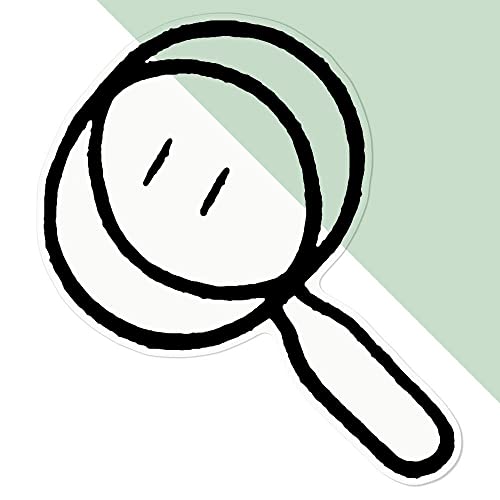 Azeeda Große 210mm 'Lupe' Permanente Transparente Aufkleber für Fenster/Autos/Wände/Skateboards etc (DC00039315) von Azeeda