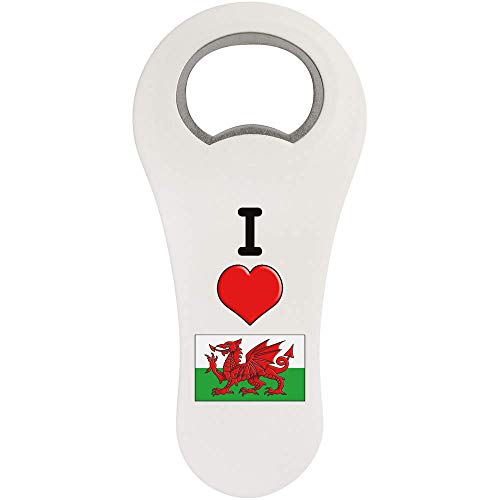 Azeeda 'I Love Wales' Magnetischer Flaschenöffner (BO00064301) von Azeeda