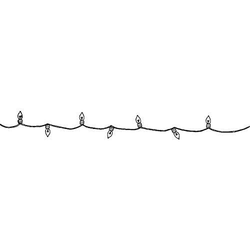 Azeeda 'Lichterketten-String' Unmontierter Gummistempel - für Basteln, Scrapbooking und Kartengestaltung - Größe A8 (RS00024556) von Azeeda