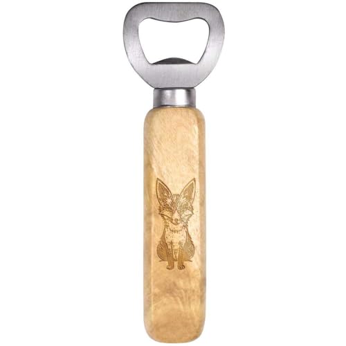 Azeeda 'Sitzender Fuchs' Flaschenöffner aus Holz (BO00079298) von Azeeda