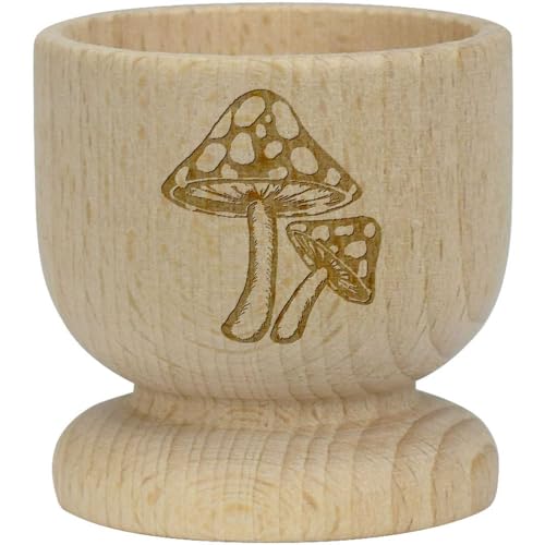 Azeeda 'Toadstool Pilze' Hölzerner Eierbecher (EC00024642) von Azeeda