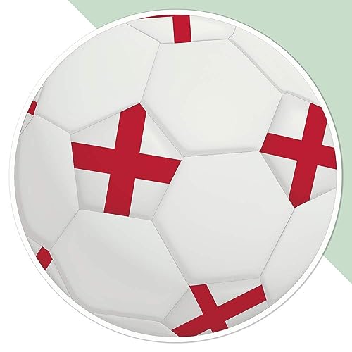 Große 210mm 'England-Fußball' Permanente Aufkleber (DW00095614) von Azeeda